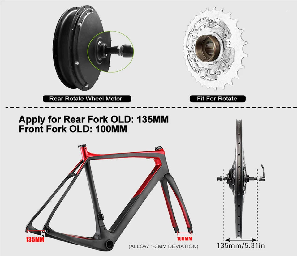 h 700C Front Rear Electric Bicycle Motor Wheel