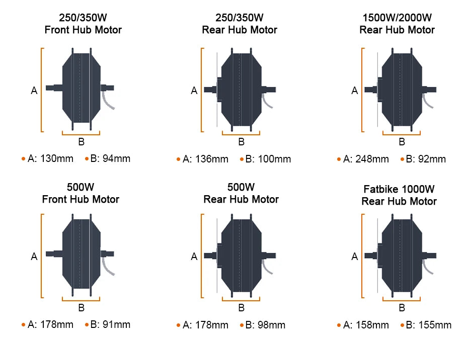 h 700C Front Rear Electric Bicycle Motor Wheel