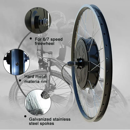 h 700C Front Rear Electric Bicycle Motor Wheel